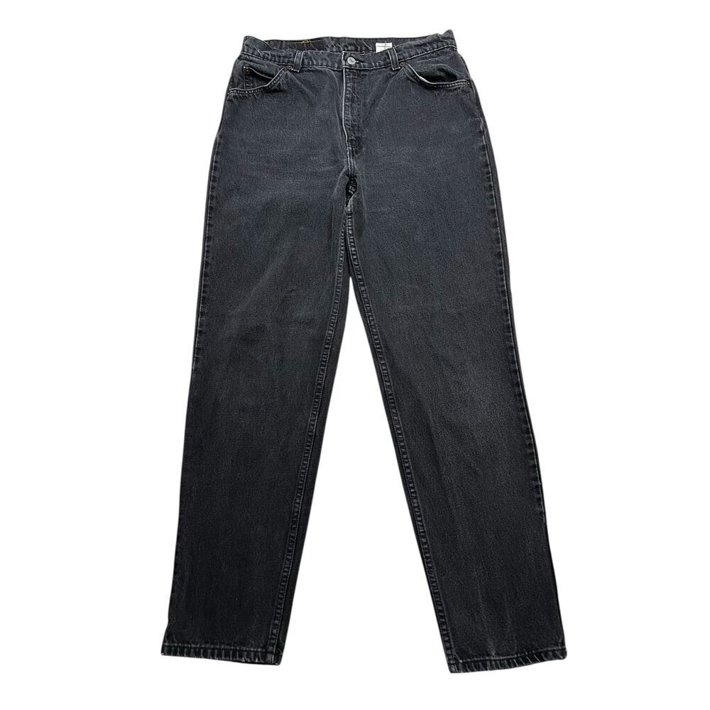 Vintage 90s Levi's Orange Tab 921 Tapered Leg Jeans Sz 14M‎ Black Denim Made USA